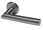 Neptune Oval Lever Door Handle Set (stainless steel)